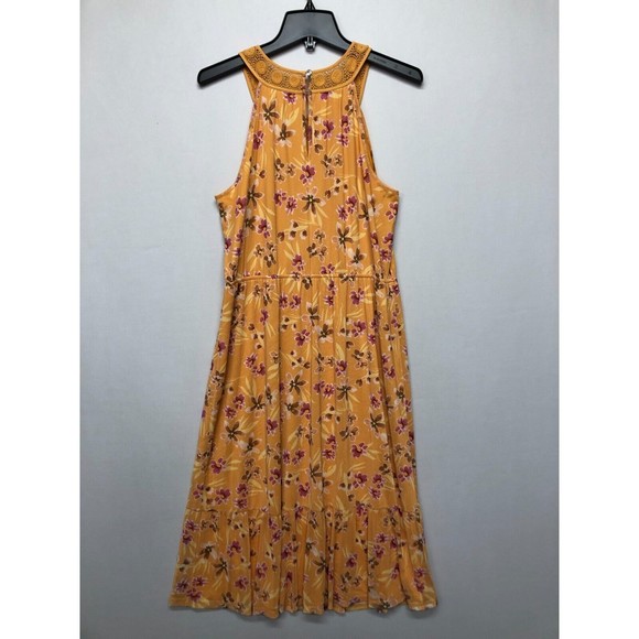 Daniel Rainn Women Sleeveless Floral Dress Size Large Polyester Blend B232 -9 - Picture 11 of 13